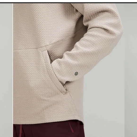 Lululemon At Ease Crew. Size Xxl. Never worn. Raw linen. - Picture 4 of 6